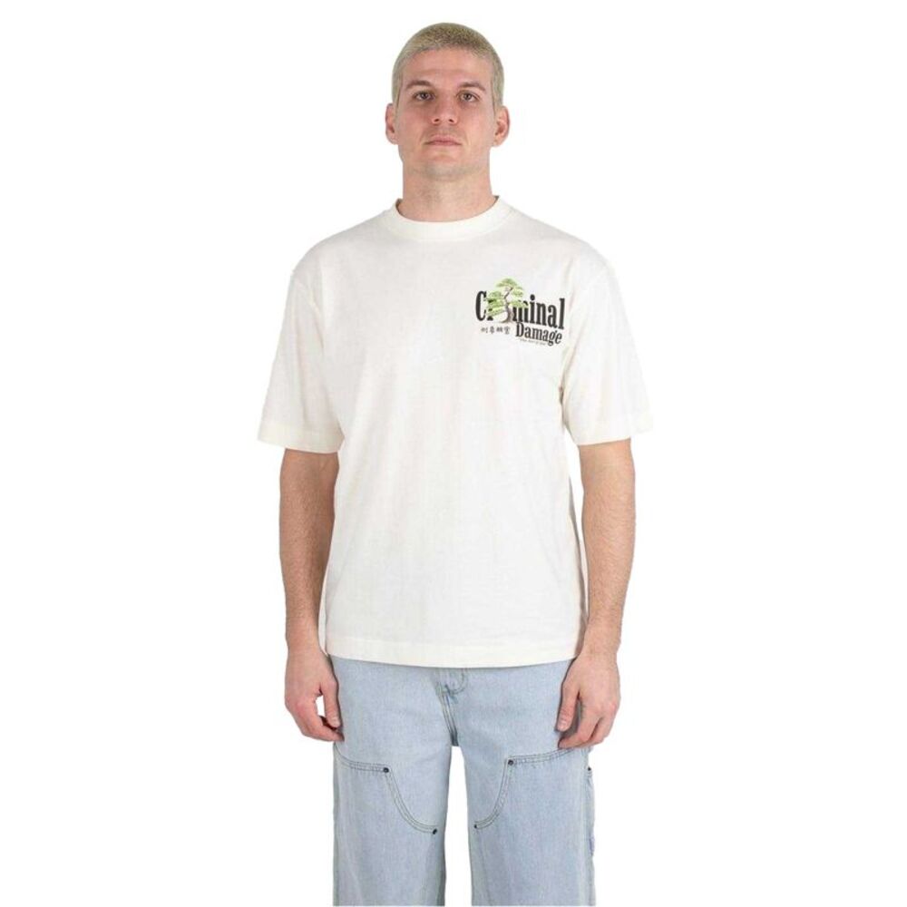 Criminal Damage Mens Kenshin Oversized T-Shirt / Off White